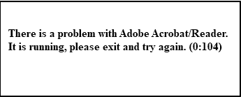 meet adobe reader error 0 104