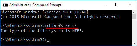 cancel scheduled disk check in command prompt