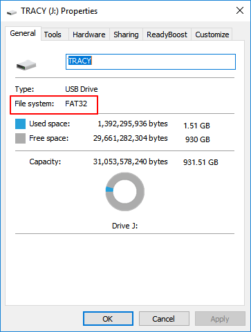 Check File System of External hard drive