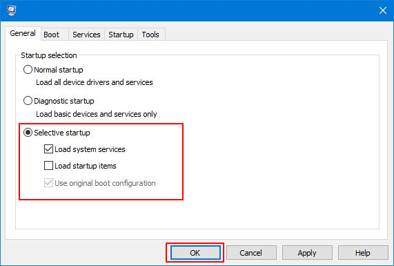 Troubleshoot in Cleanboot