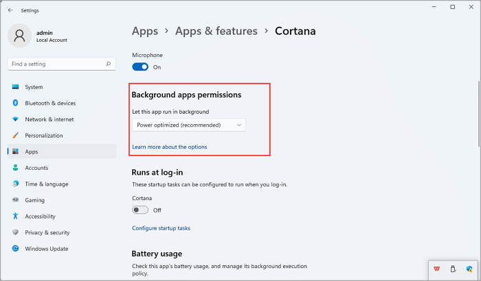 close background apps - Windows 11