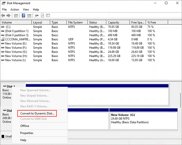 combine SSDs with Disk Management - 2