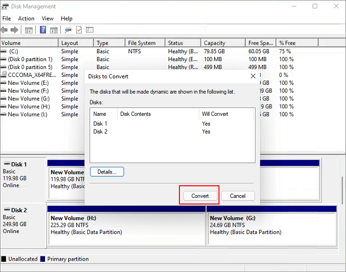 combine SSDs with Disk Management - 2