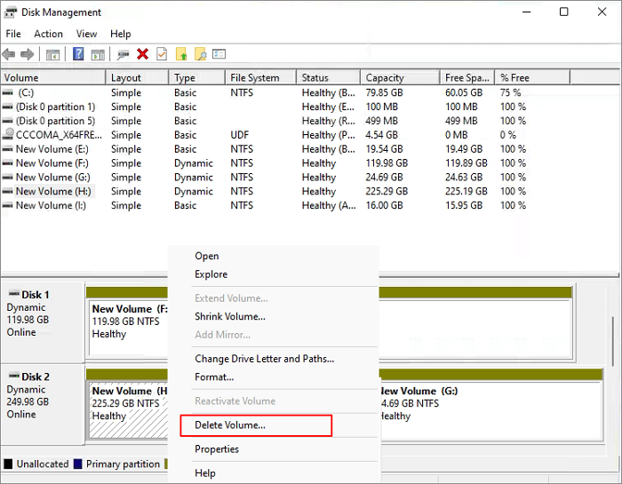 combine SSD dirves with Disk Management - 5