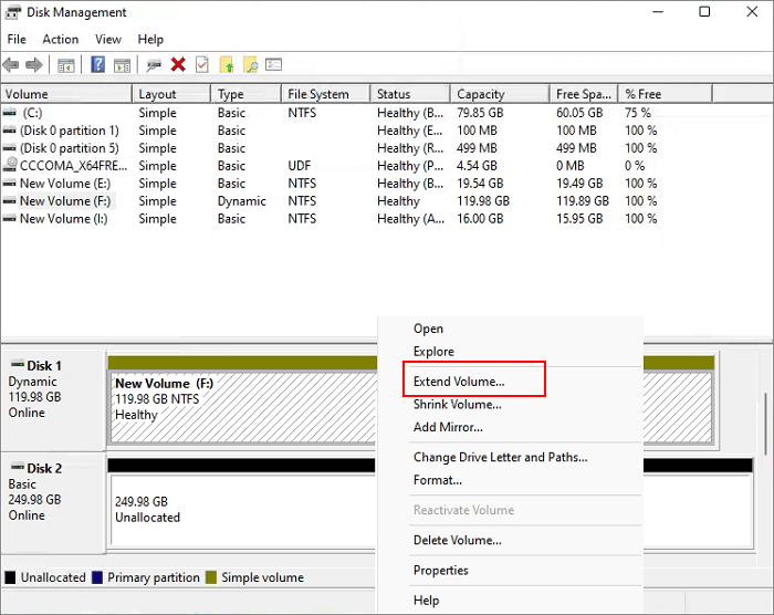 combine SSD dirves with Disk Management - 6