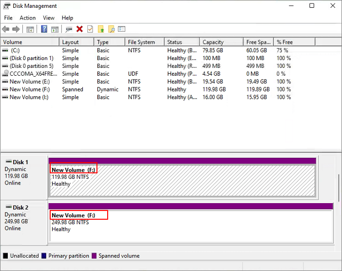 combine SSD dirves with Disk Management - 9