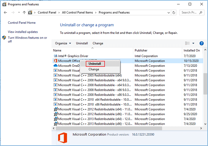uninstall Microsoft Office on the old computer or laptop