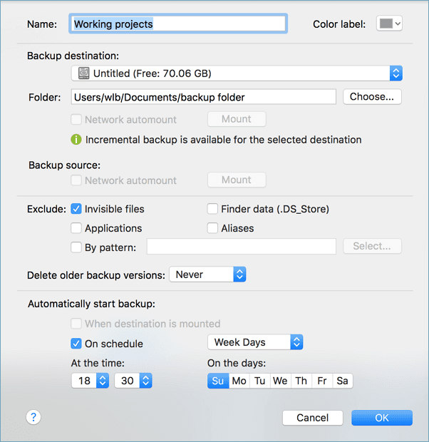 Backup Mac data without Time Machine.