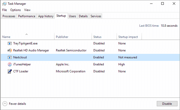 disable startup programs that conflict with windows 10 update