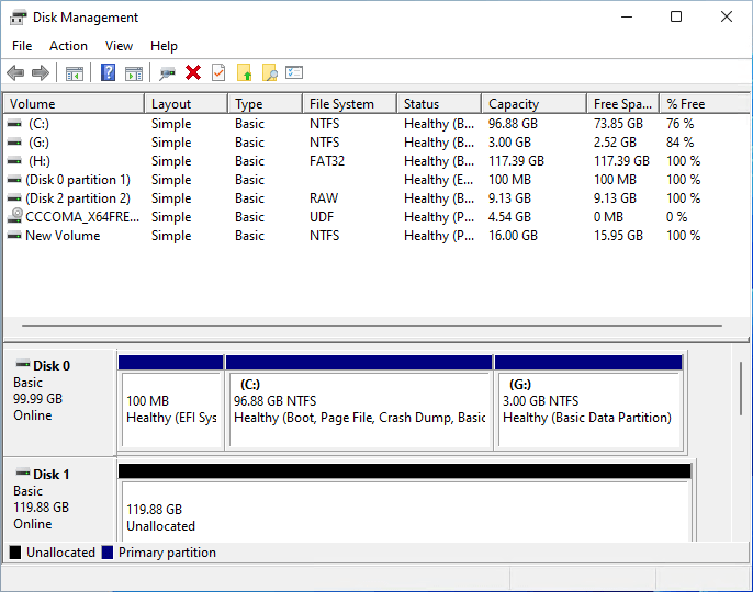 Image of Disk Management