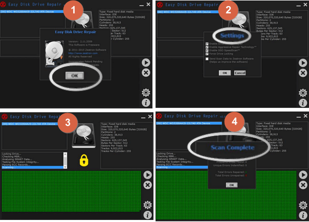 repair disk errors with easy disk repair