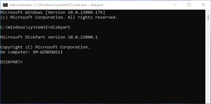 format fs=ntfs diskpart has encountered an error