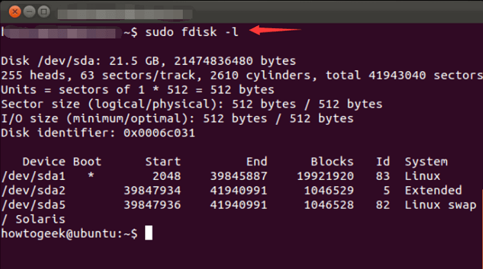 create partition fdisk -1