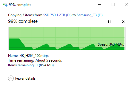 file transfer stuck at 99% problem