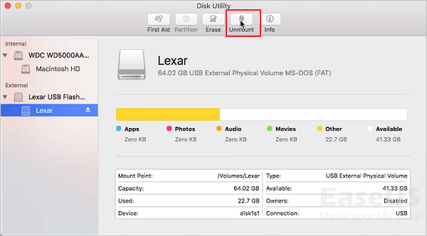 Unmount and remount SD card