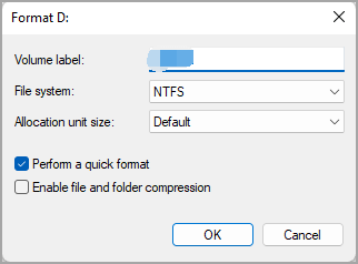 format disk with disk management - 2