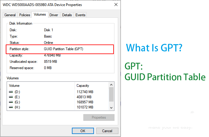 GPT partition style