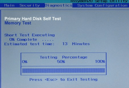 Test hard disk to fix system not found error.