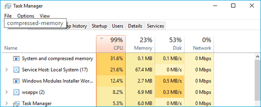 Computer with high CPU usage issue