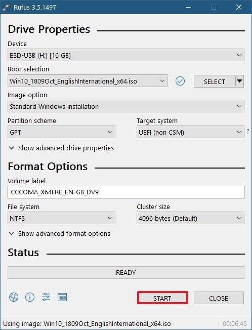 how to create a windows 7 bootable usb using rufus step 2