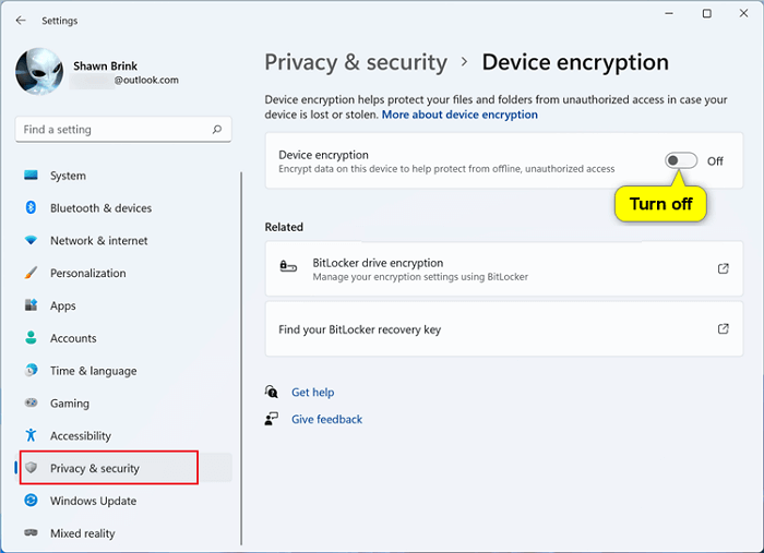 How to use device encryption on Windows 11