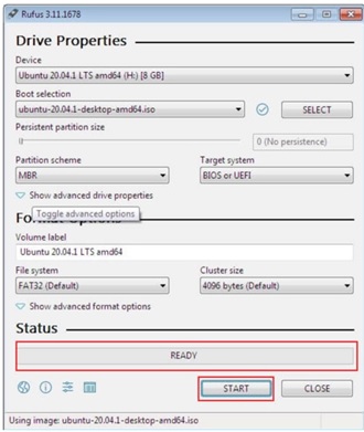 how to use rufus to create bootable usb drive step 4