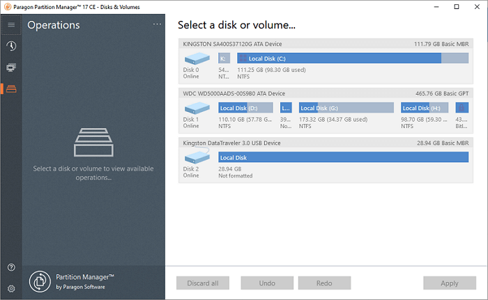 Image of Paragon Partition Manager