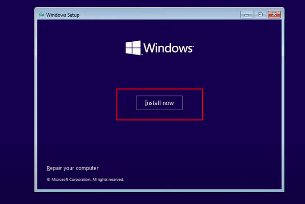 Confirm to install Windows 11