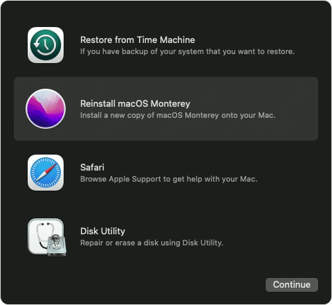 reinstall macOS