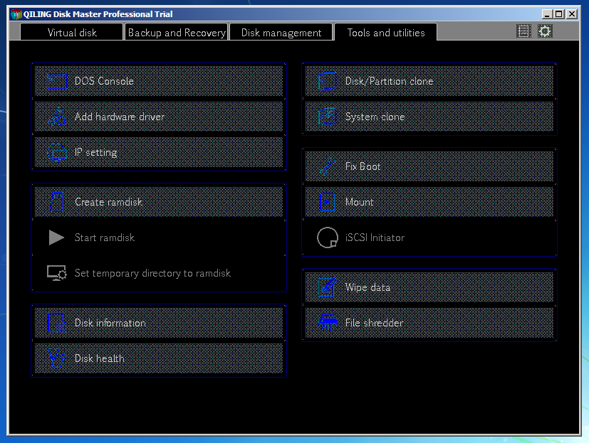 create qiling partition master bootable disk