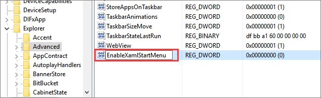 rename the start menu