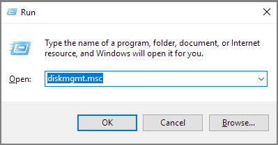 open windows disk management