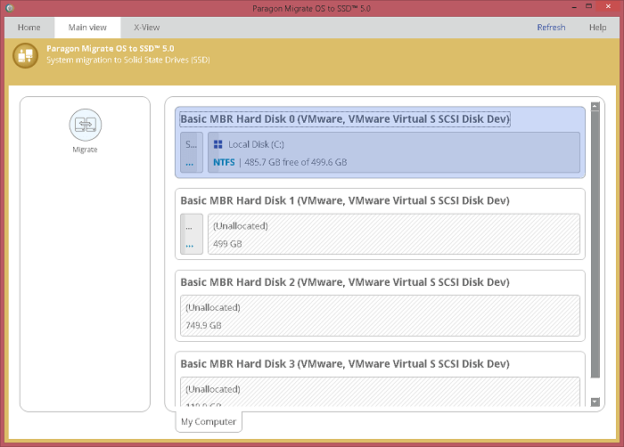 paragon migrate os 