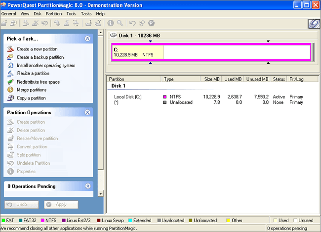 partition magic overview