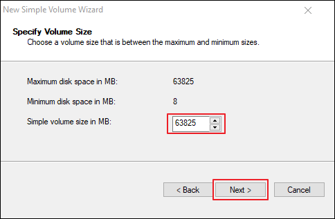 Manage partitions