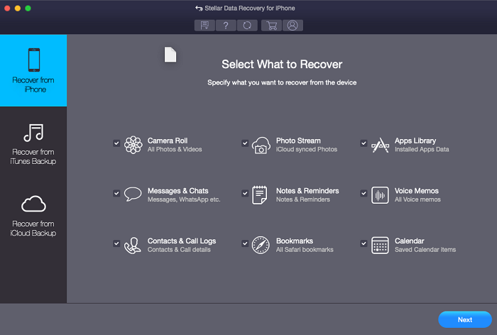 Stellar iPhone Data Recovery Software