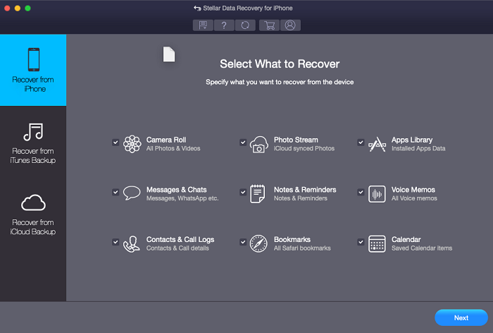 Stellar iPhone Data Recovery 