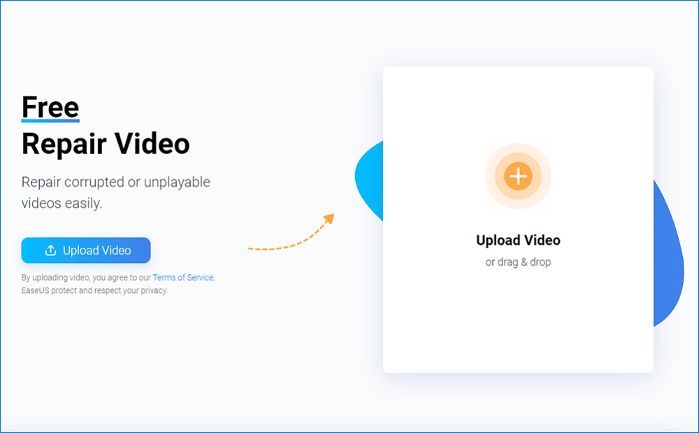 upload broken MOV video step 1