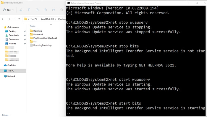 Reset Windows Update Service