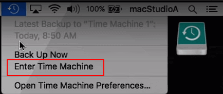 Enter Time Machine