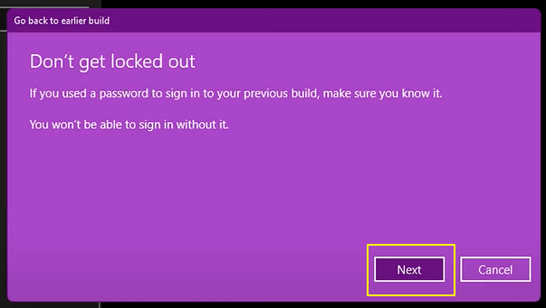 Warning to remember Windows 10 key