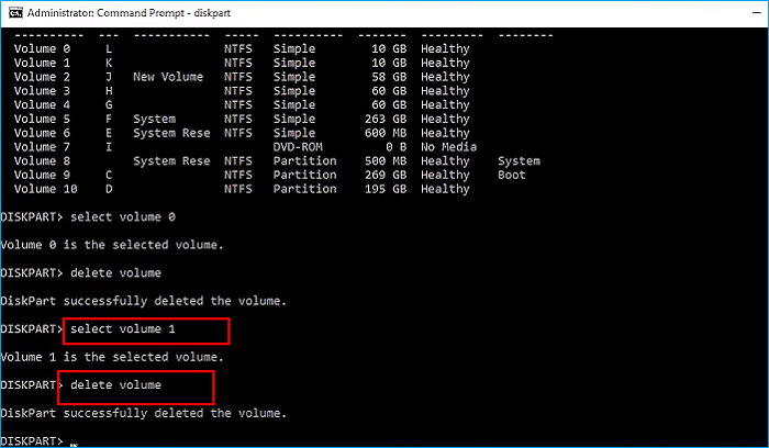 For Re-allocation Select the Partition