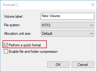 Format SSD in Disk Management