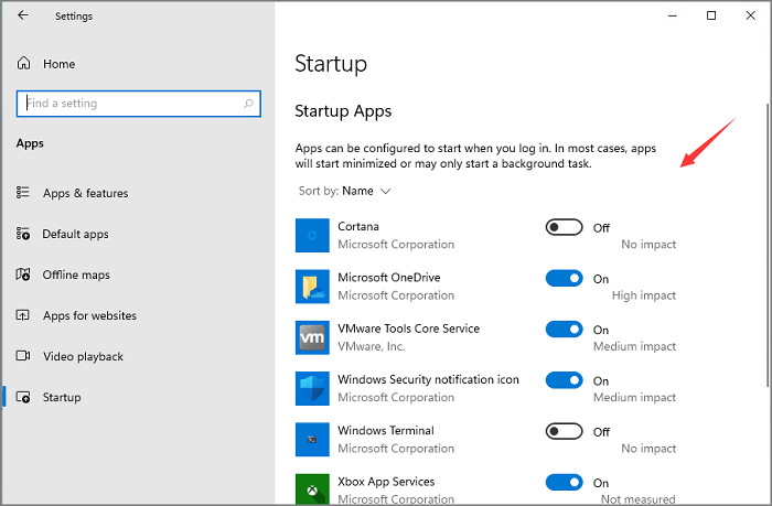 startup apps windows 11