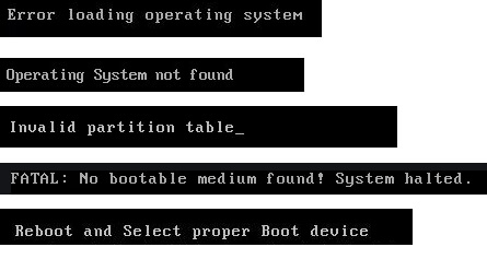 MBR corrupted symptoms