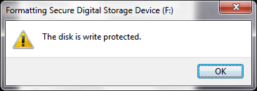 fix pen drive is write protected while formatting