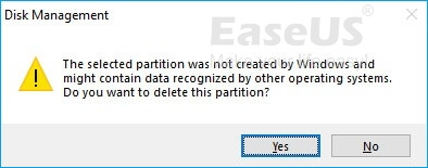 Disk partition not showing up