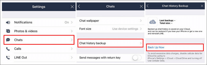 icloud backup chat history