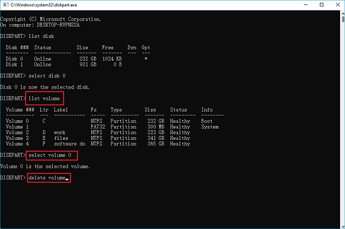 Type Command