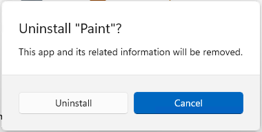 Uninstall apps from Microsoft store